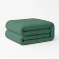 Moss groen Stone washed dekbed