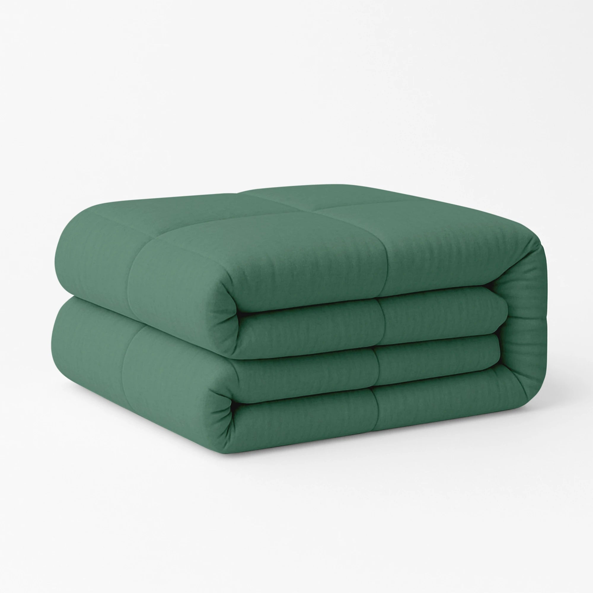 Moss groen Stone washed dekbed