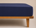 Jersey Hoeslaken - 100% Katoen - Donker blauw - Ambiante