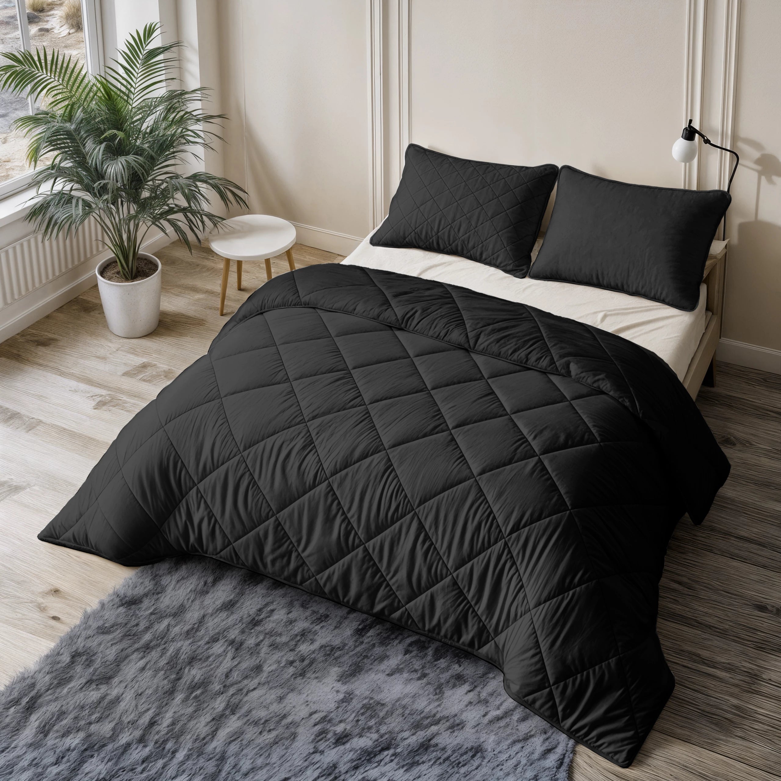 Easy uni dekbed - Zwart