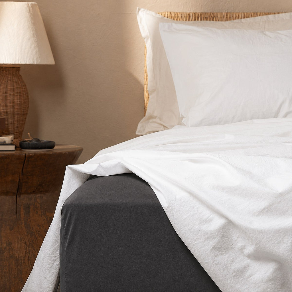 Comfort Hoeslaken - 100% Katoen - Antraciet - Bonnanotte
