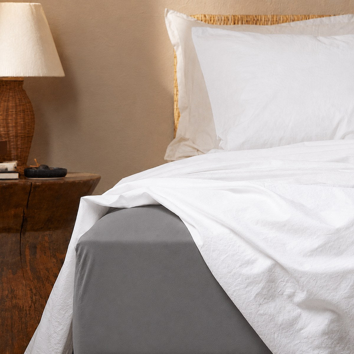 Comfort Hoeslaken - 100% Katoen - Grijs - Bonnanotte
